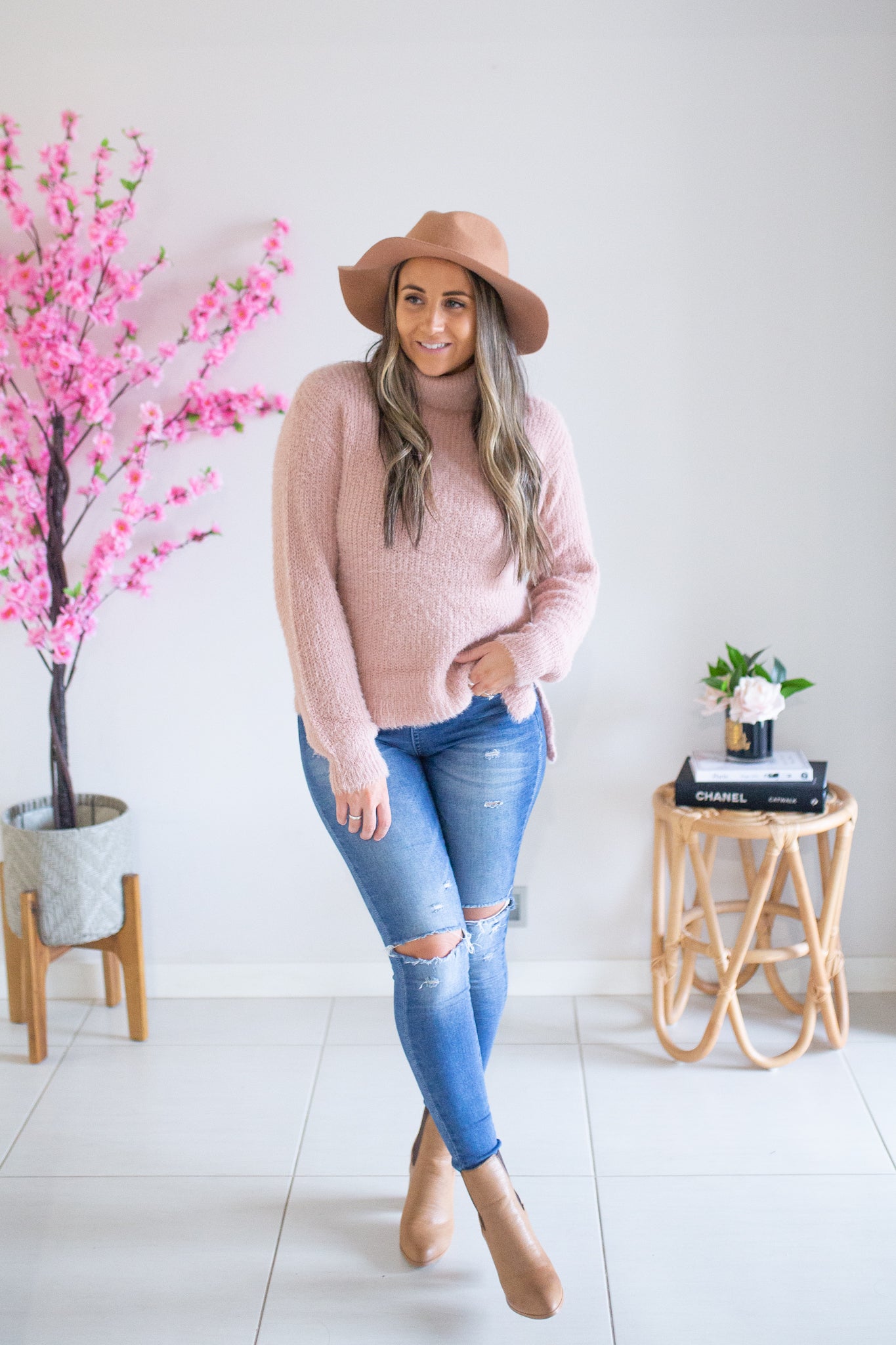 Armour Knit Jumper- Misty Rose