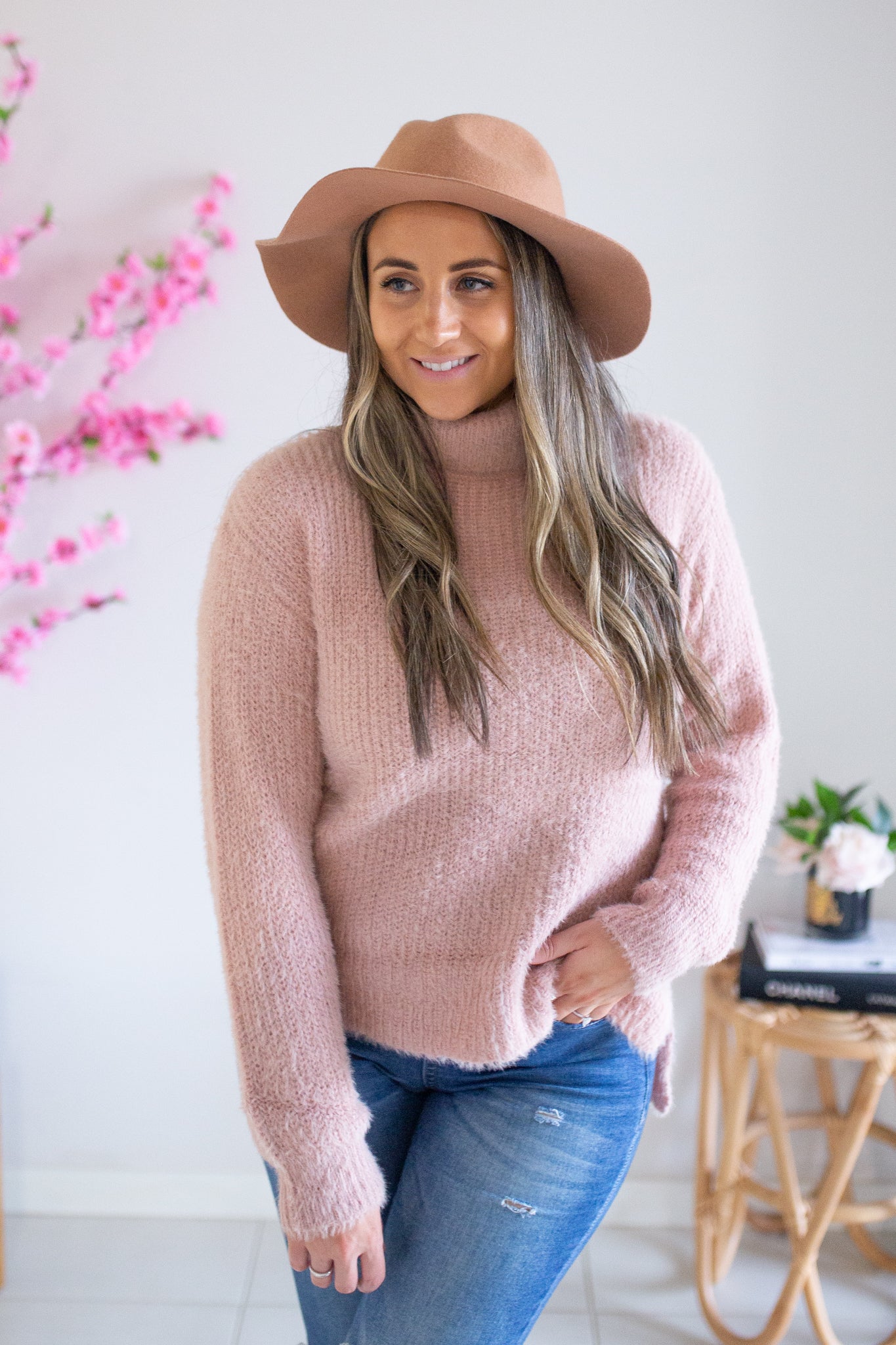 Armour Knit Jumper- Misty Rose