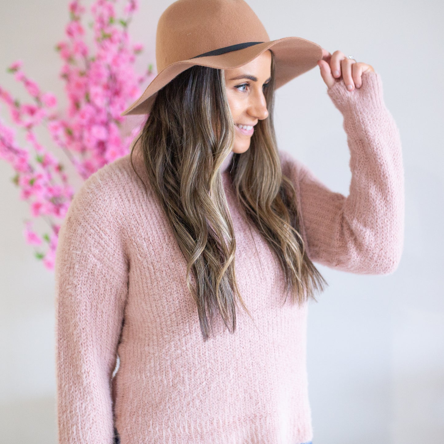 Armour Knit Jumper- Misty Rose