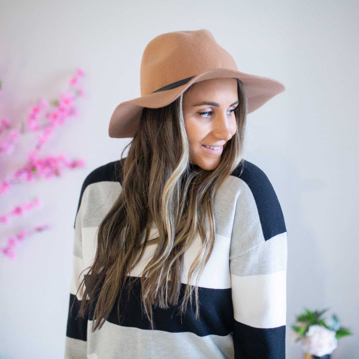 Stripe Knit - Black/Grey/White