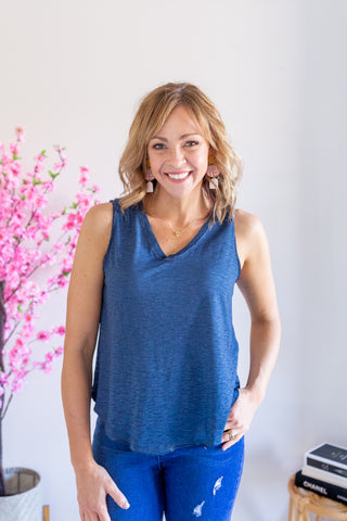 Washout Tank- Navy (BAXTER & ONLINE ONLY)