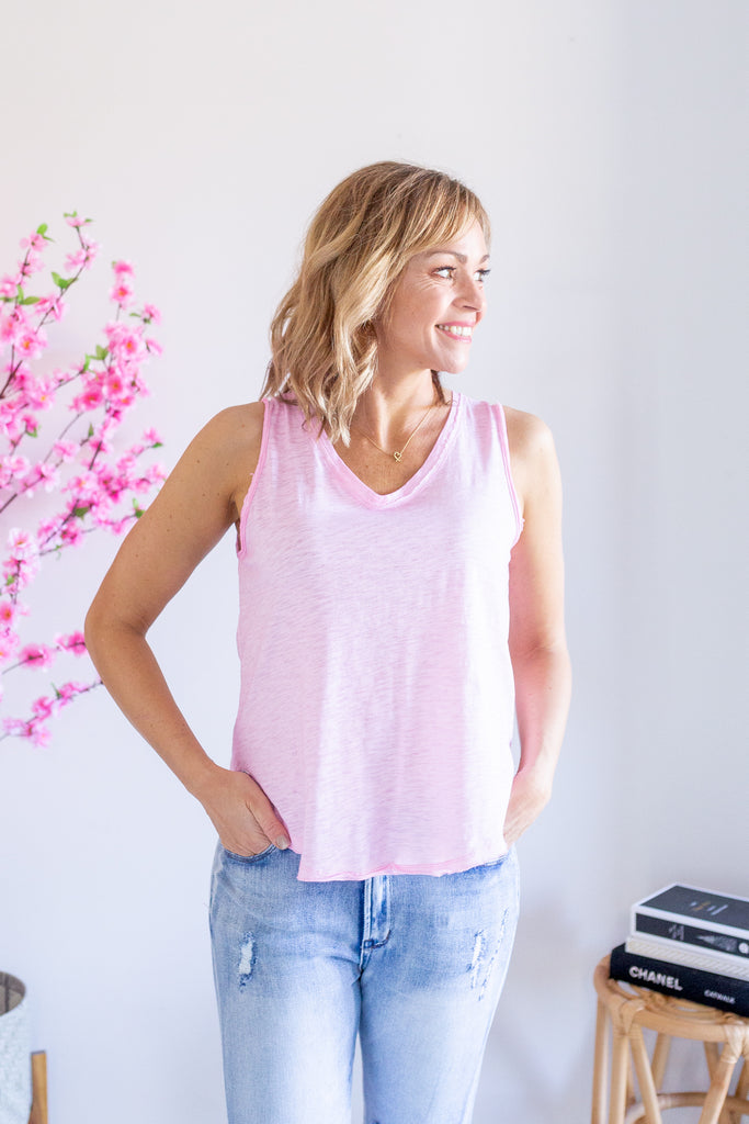 Washout Tank- Pink (BAXTER & ONLINE ONLY)