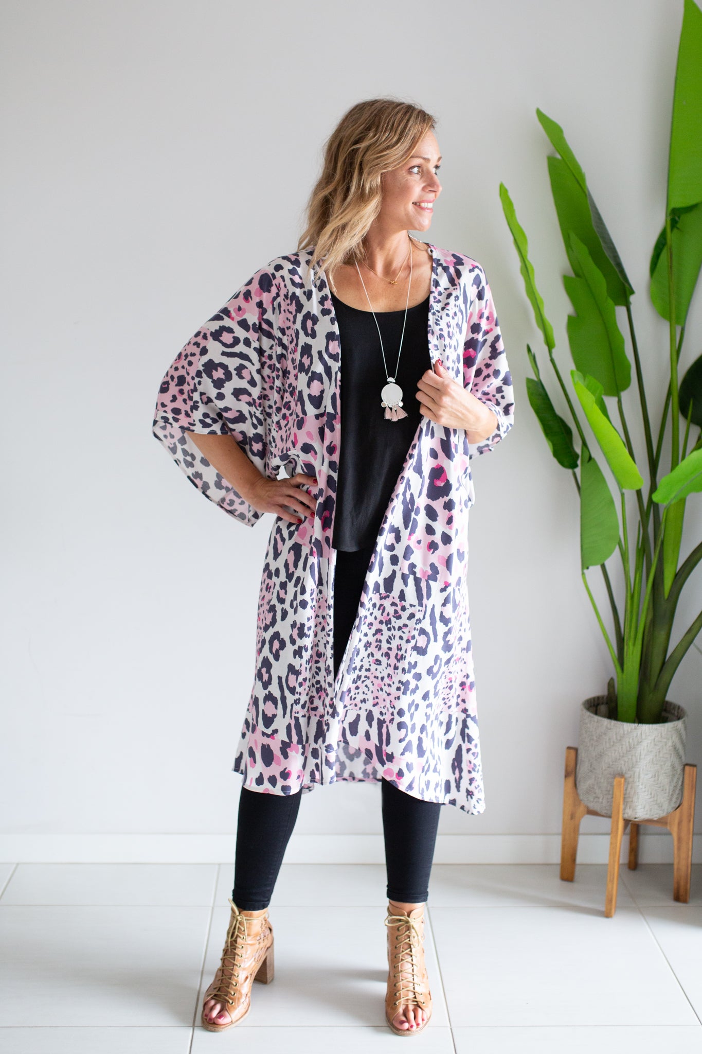 Pink Leopard Perfection Cape