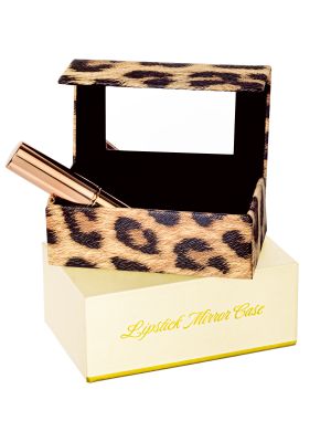 Lipstick Mirror Case - Leopard (BAXTER)