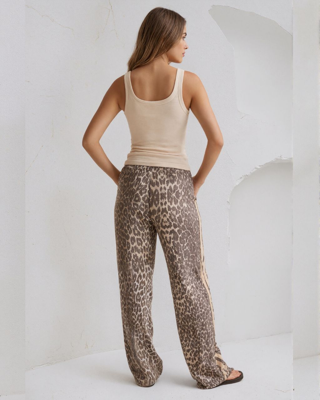 Leopard Racer Jean - Brown