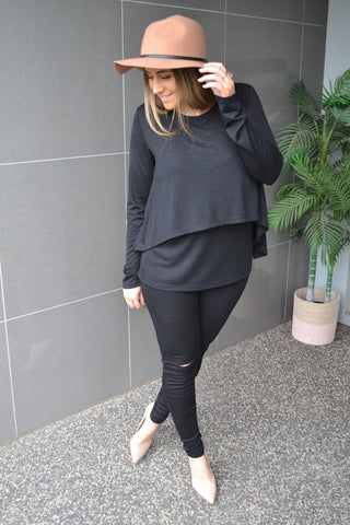 Layer Me up Top- Black