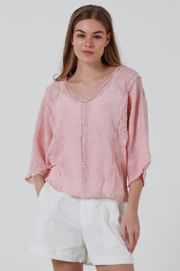 Willow Grace Top- Pink