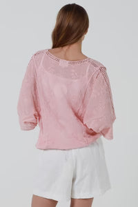 Willow Grace Top- Pink