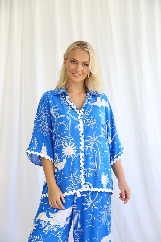 Mykonos Shirt - Blue