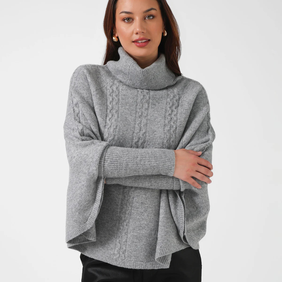 Joey Poncho - Grey Marle