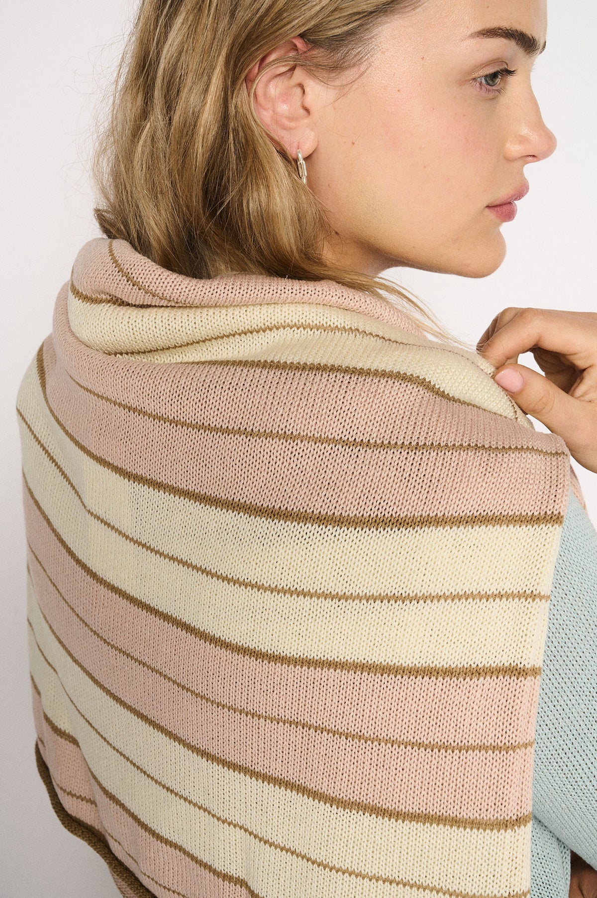 Solene Stripe Knit - Dusty Pink