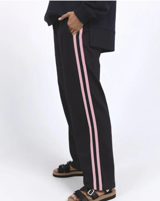 Power Pant - Navy with Neon Pink