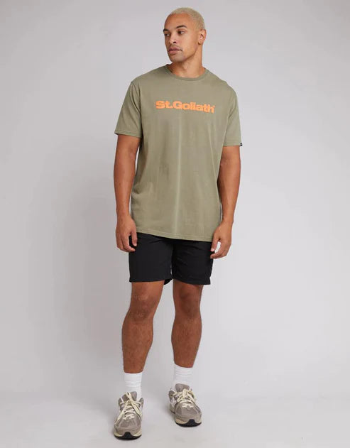 Men's St Goliath Highlight Tee- Khaki