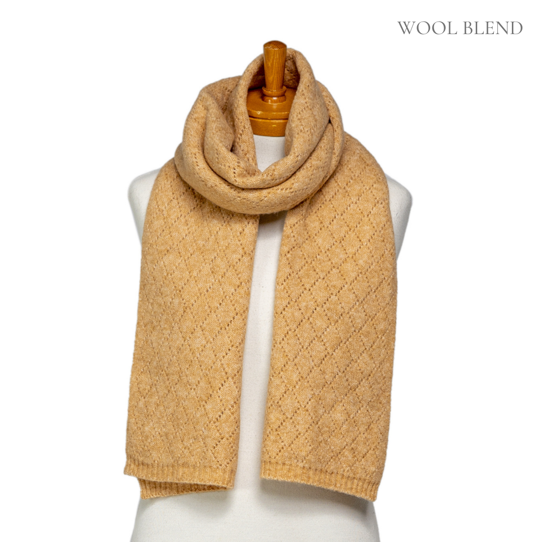 Ginger Wool Blend Scarf