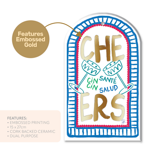 Trivet Plate - Cheers Cin Cin