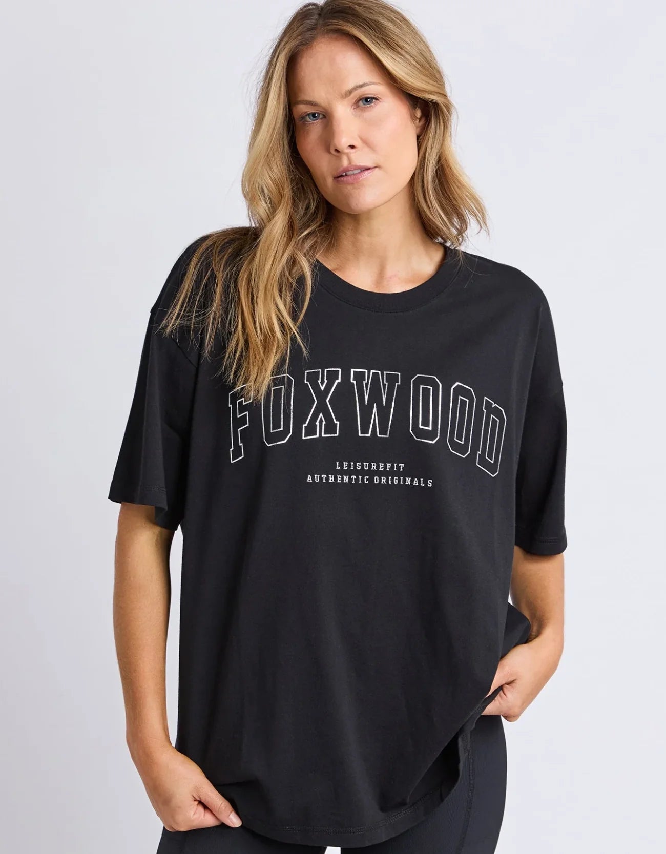 Metallic Interval Tee- Black