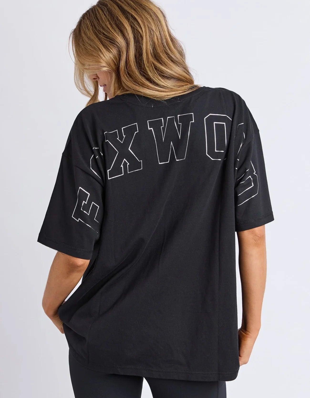 Metallic Interval Tee- Black