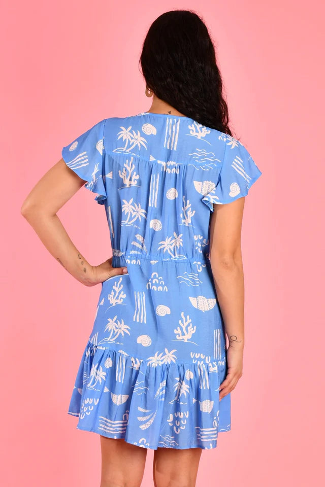 Under The Sea Dress- Blue