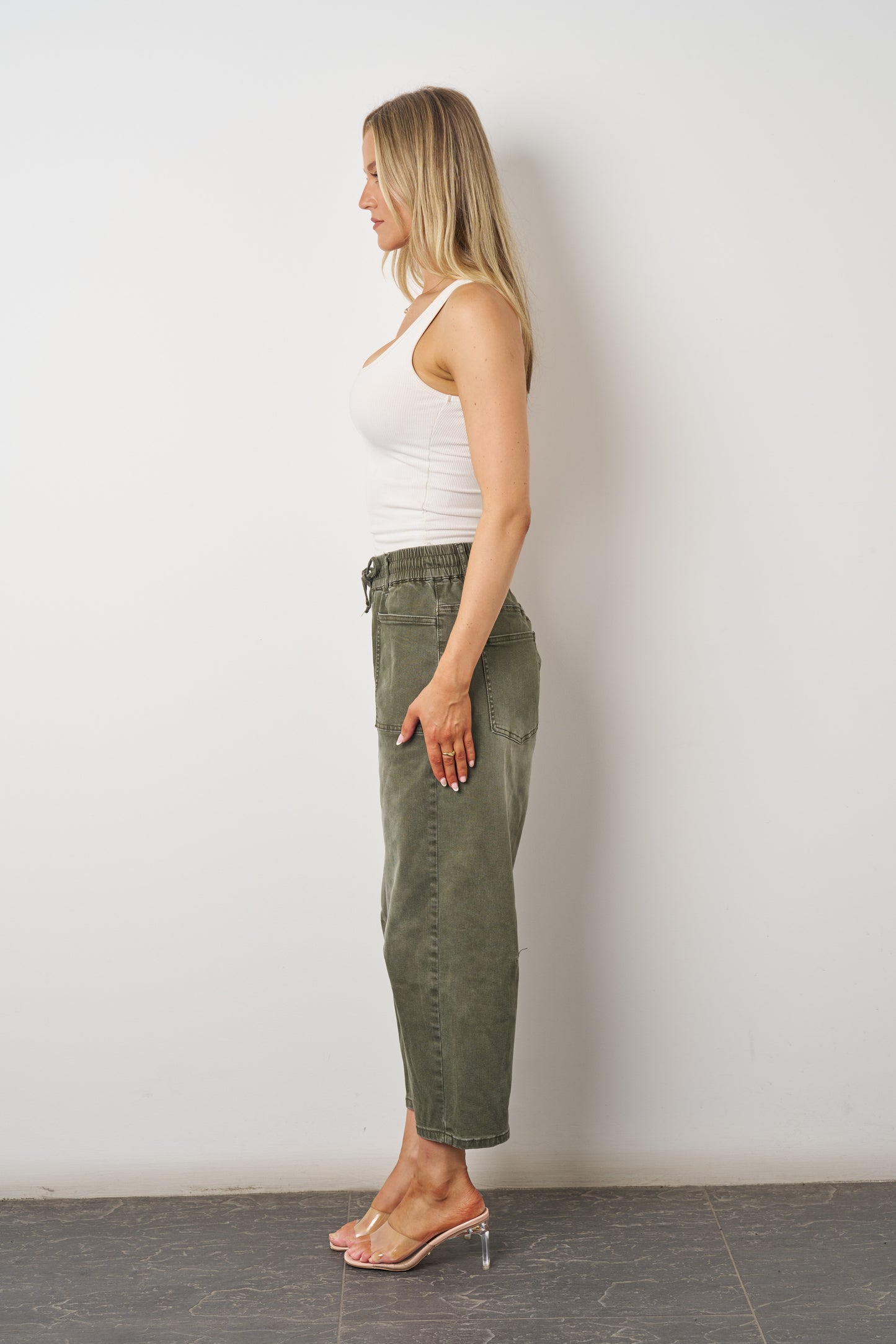 Boston Barrel Jean- Khaki