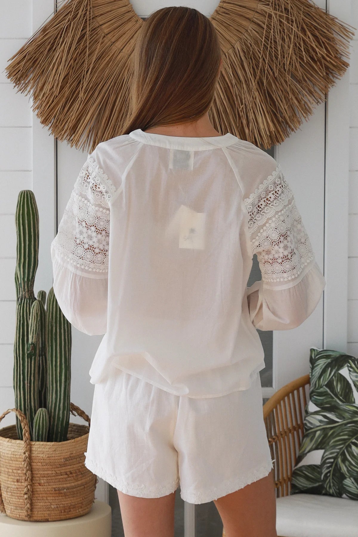 Crochet L/S Shirt - White