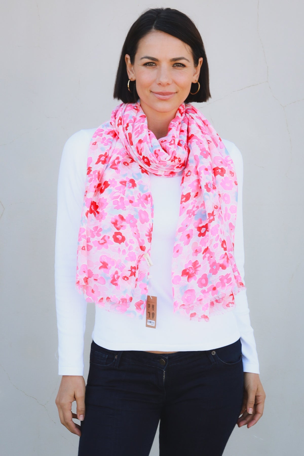 Pink Poppy Scarf