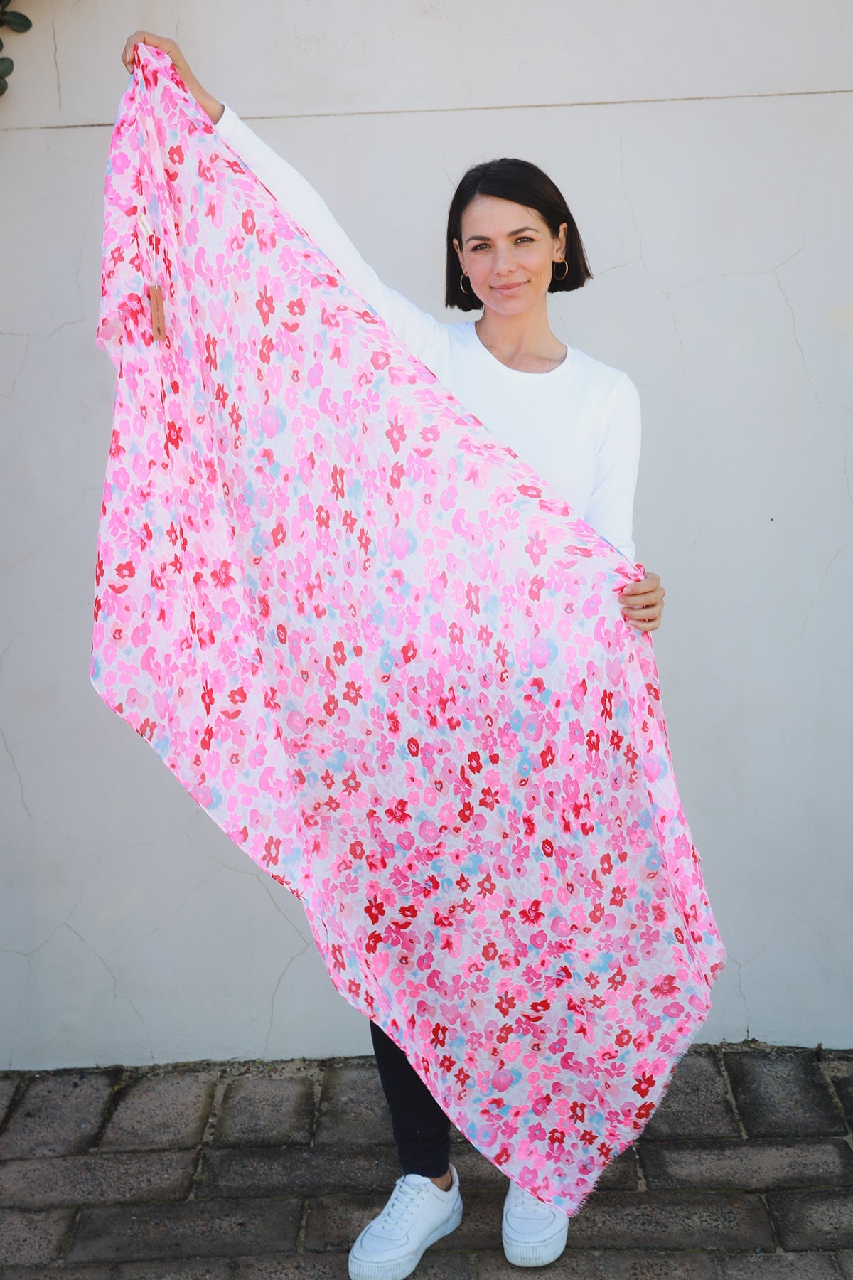 Pink Poppy Scarf