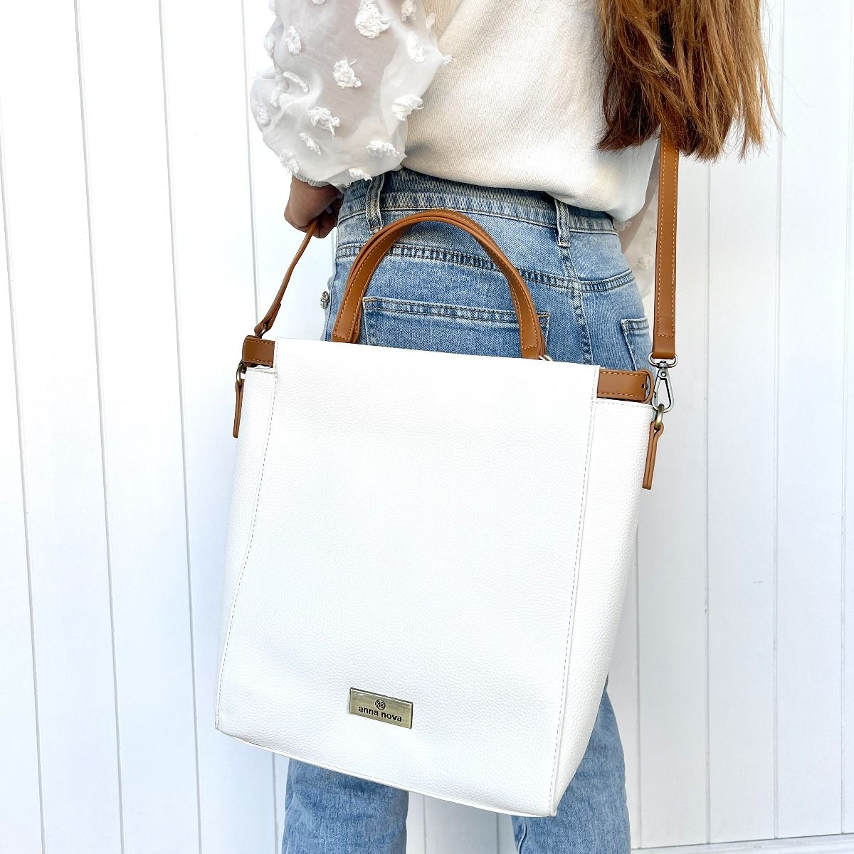 Paradiso Messenger Bag- White