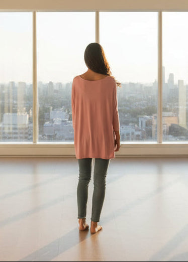 Soft Pink Stretch Top