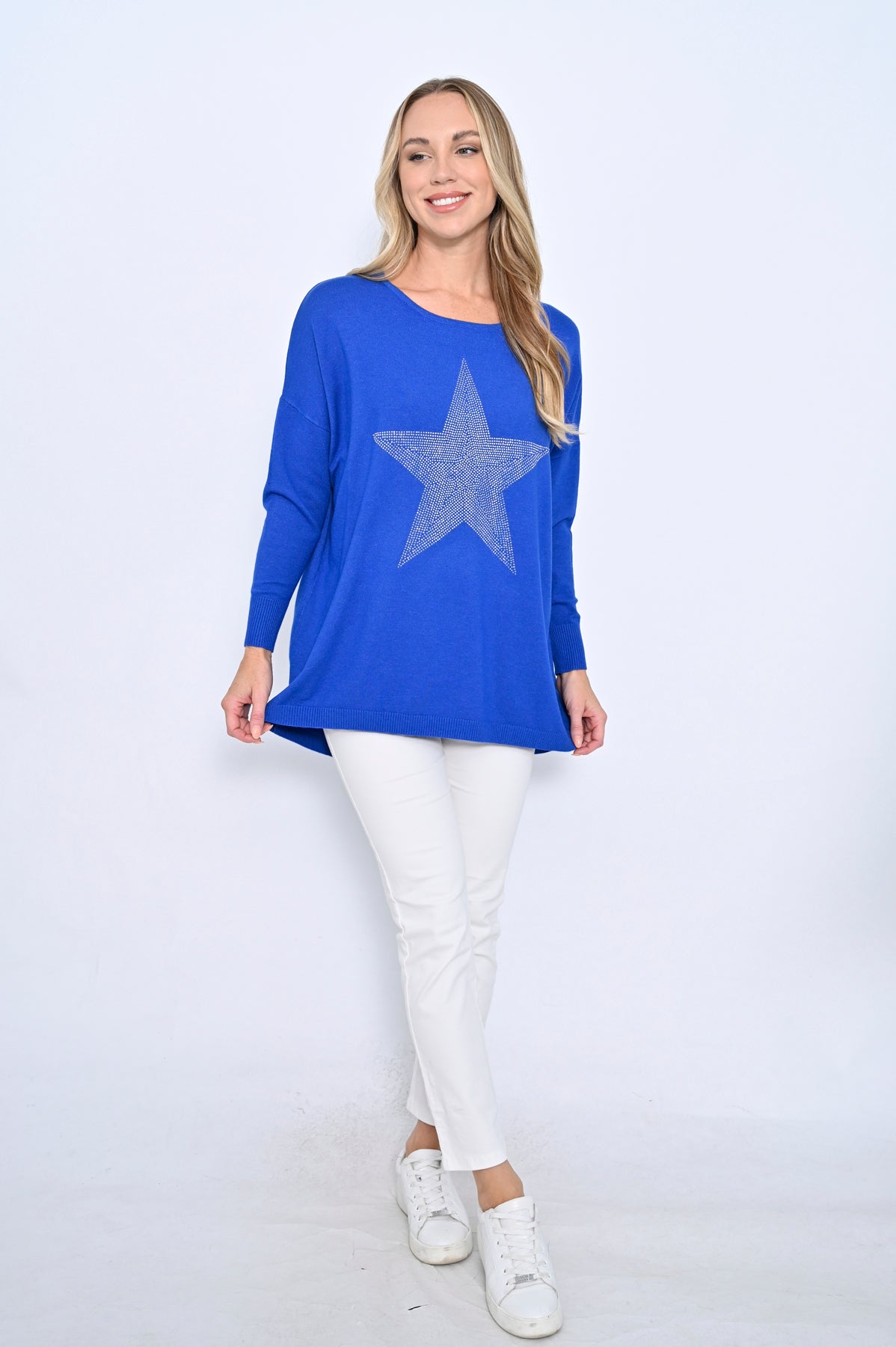 Wool Star Knit - Blue