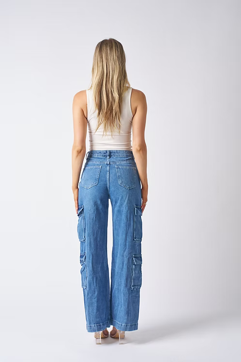 Camilla Cargo Jean- Dark Blue