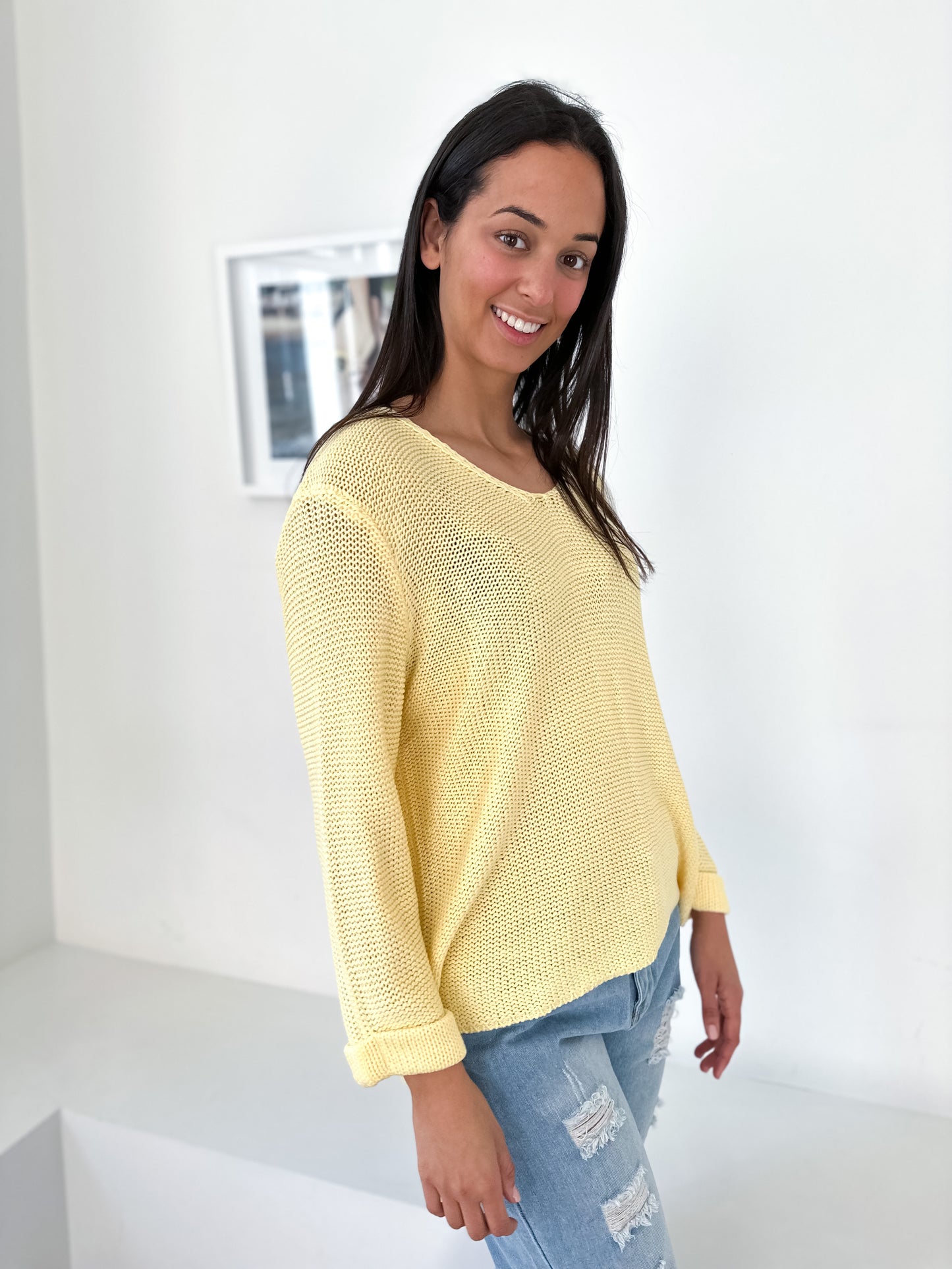 Cindy Knit - Pastel Yellow