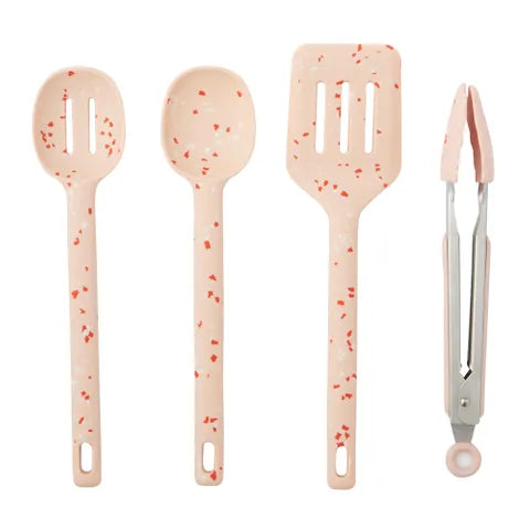 Silicone Tong Set- Nude