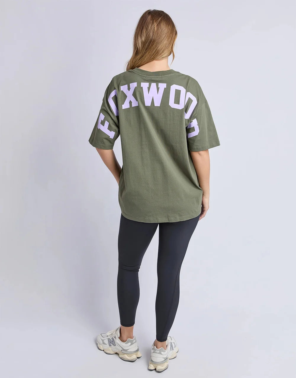 Interval Tee- Khaki /Lilac