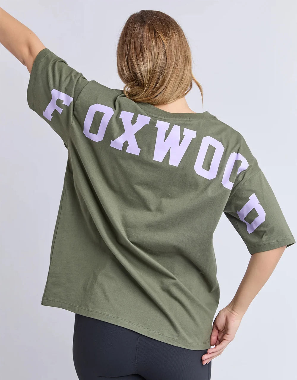 Interval Tee- Khaki /Lilac