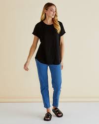 Hailey Short Sleeve Tee- Black