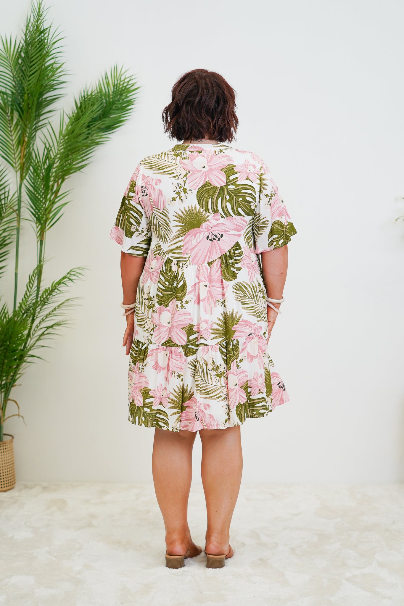 Pink Jungle Flowy Dress