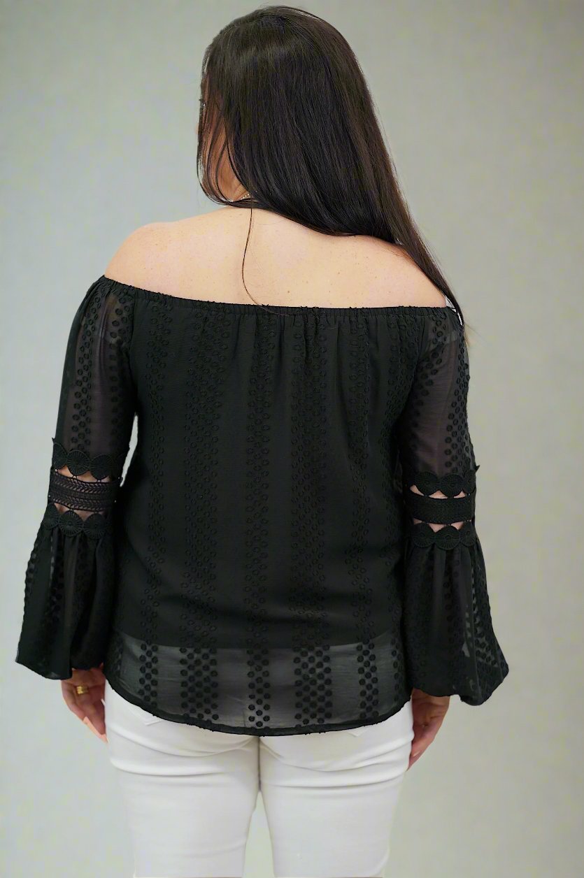 Lucy Lace Top- Black