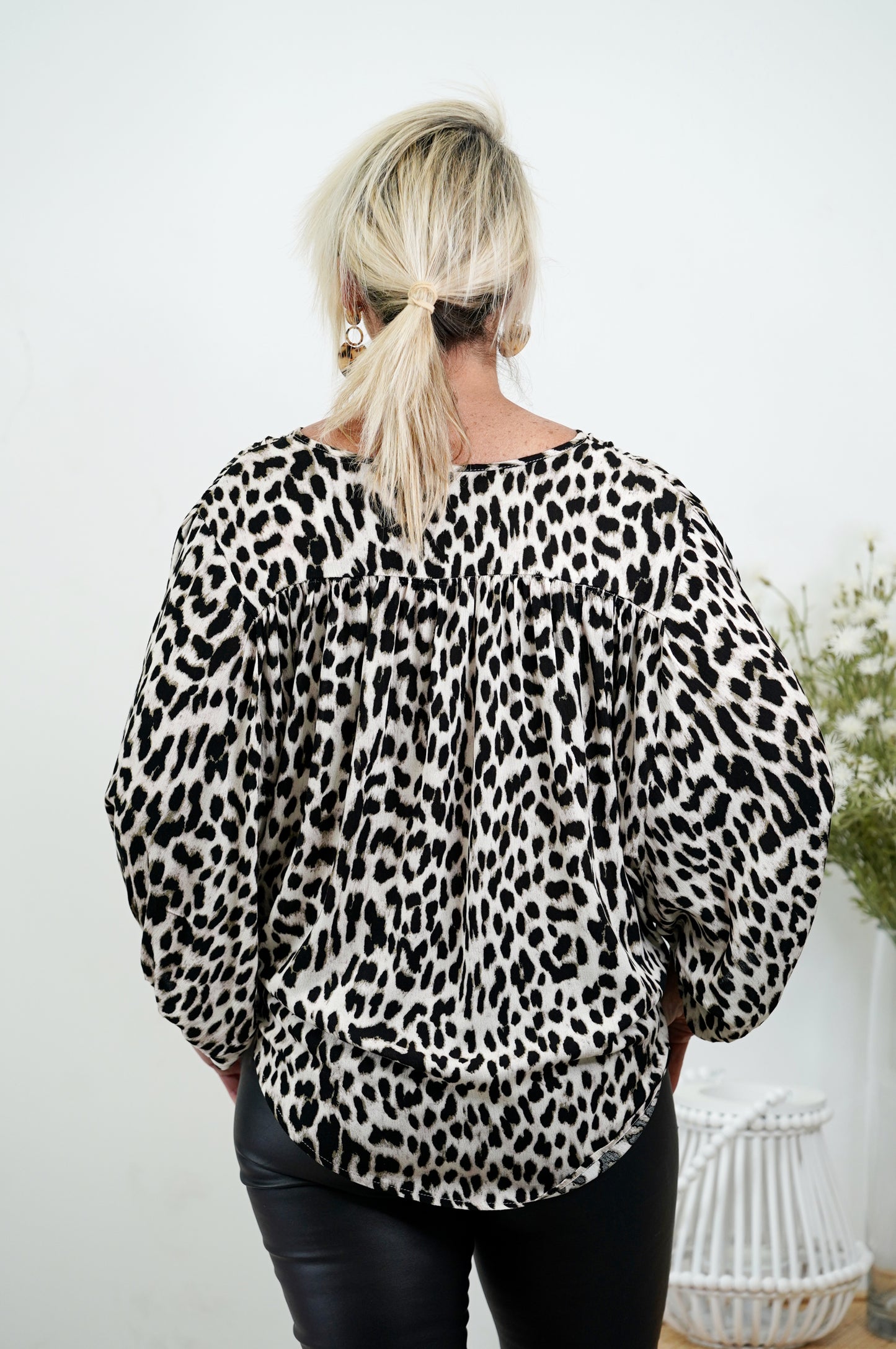 Leopard Crossover Shirt