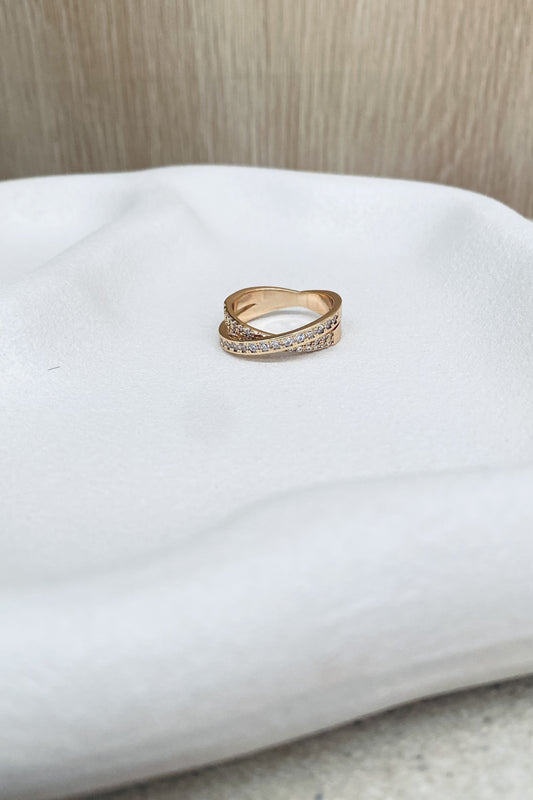 Double Wrap Ring- Rose Gold