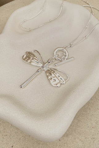 Dragonfly Necklace- Silver