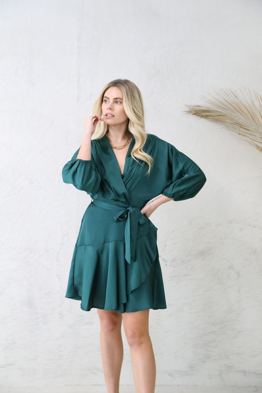 Rose Dress- Emerald