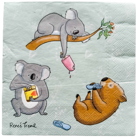 Kitchen Napkin- Koala/Wombat