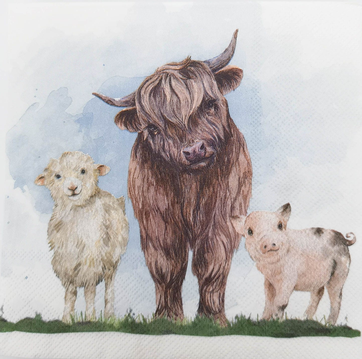 Kitchen Napkin- Highland Cow