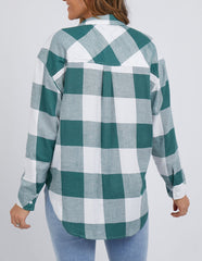 Willow Check Shirt- Rosemary/White Check (BAXTER & ONLINE ONLY)