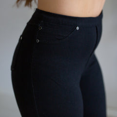 Riptide Freedom Jegging - Black with rips