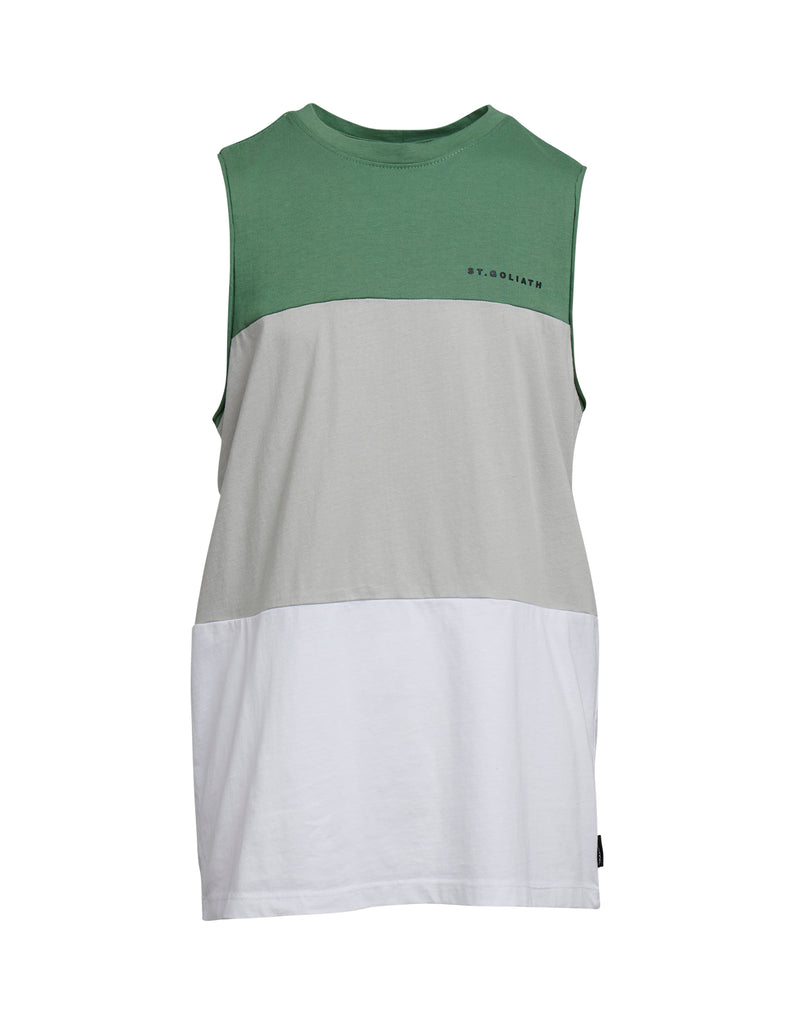 St Goliath Colour Block Tank  - Forest Green (TODDLER)