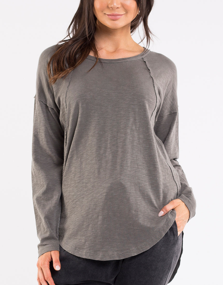 Mackenzie L/S Top - Khaki