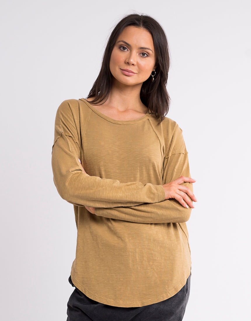 Mackenzie L/S Top - Mustard