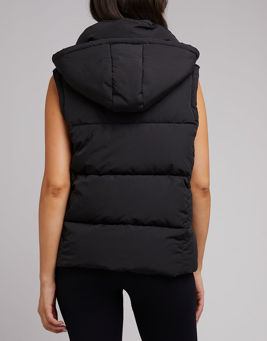 Remi Luxe Puffer Vest - Black