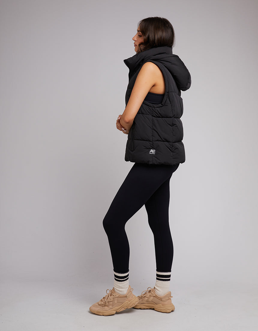 Remi Luxe Puffer Vest - Black